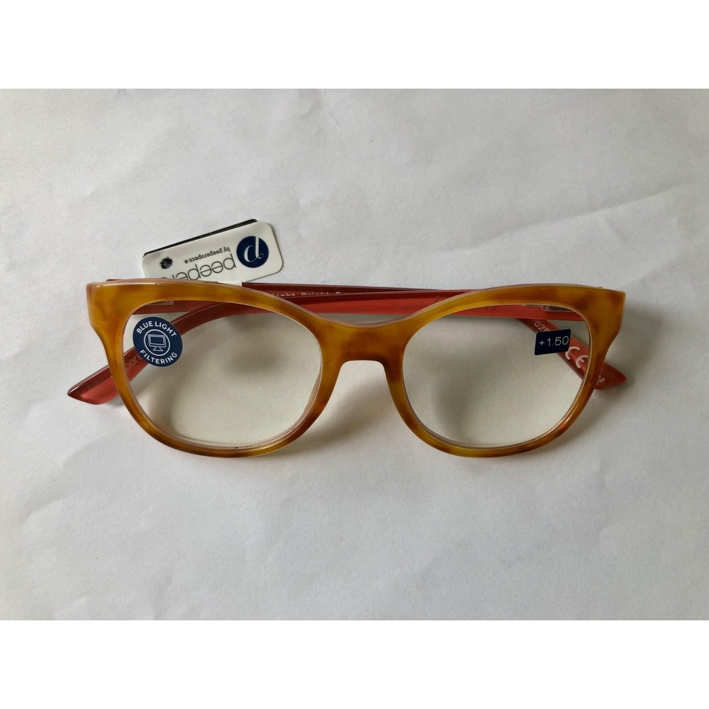 NEW Honey Light Bright PEEPERS BLUE LIGHT READING GLASSES +1.50